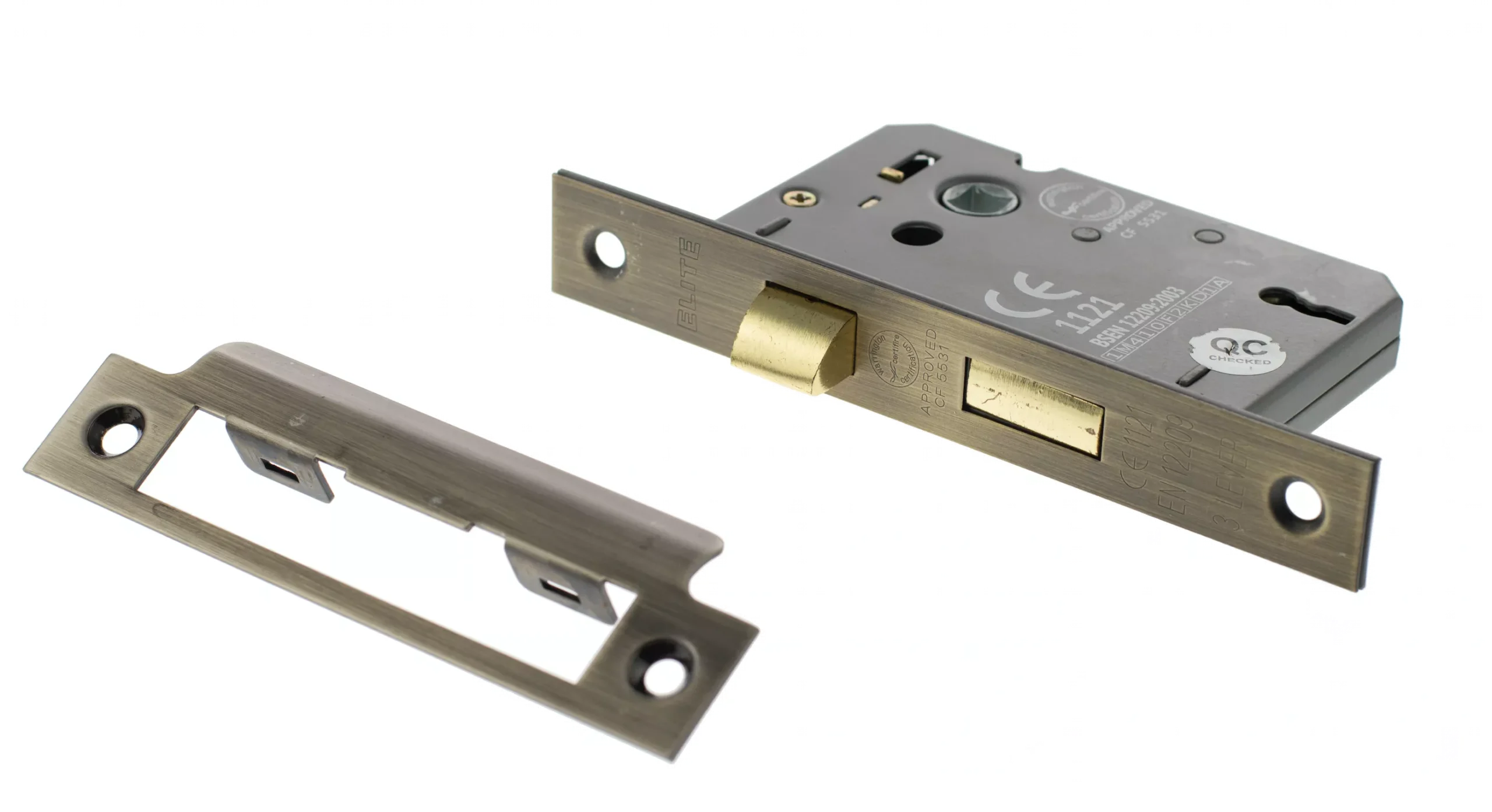 Matt Antique Brass 3" 3 Lever Standard Key Mortice Sashlock | ALKSASH3LK3MAB 2 Matt Antique Brass 3" 3 Lever Standard Key Mortice Sashlock | ALKSASH3LK3MAB - Image 2