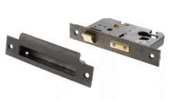 Distressed Silver 3" Euro Cylinder Mortice Sashlock | ALKSASHE3DS