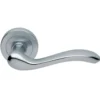 CARLISLE Set Manital Satin Chrome Apollo Lever Furniture On Rose | AQ3SC