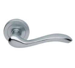 CARLISLE Set Manital Satin Chrome Apollo Lever Furniture On Rose | AQ3SC