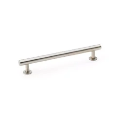 A&W Satin Nickel Round T Bar Cupboard Pull Handle C/c 160mm | AW814-160-SN