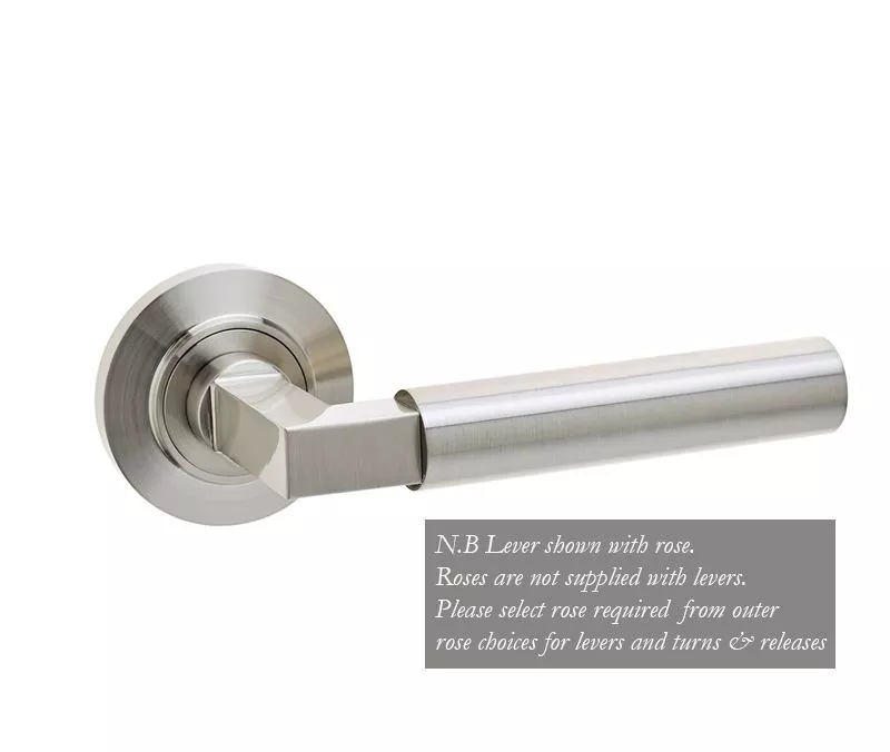 Set Burlington Satin Nickel Westminster Lever Furniture | BUR30SN 2 Set Burlington Satin Nickel Westminster Lever Furniture | BUR30SN - Image 2