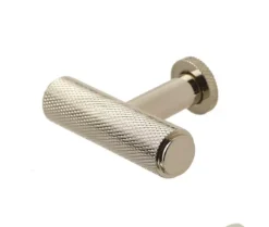 Burlington Polished Nickel Piccadilly Knurled Cupboard Knob | BUR401PN