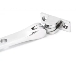 Anvil (8"") Polished Chrome Hammered Newbury Casement Window Stay | 46147 -Home Door & Window Hardware Store cp hammered stayb 2.png.mst