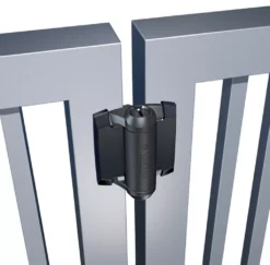 Pair D&D TruClose Black Trimmed Regular Sprung Self Closing Metal Gate Hinge | DD-TCA1S3BT -Home Door & Window Hardware Store dd tca1l2s3btb 1.png.mst