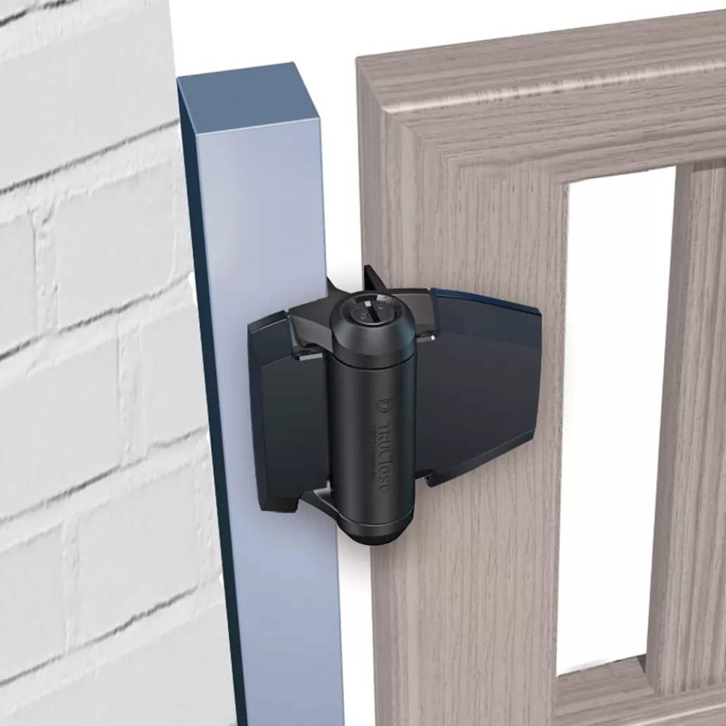 D&D Pair TruClose Black Regular Metal & Wooden Gate Hinge With 2 Legs | DD-TCA2L2S3BT 3 D&D Pair TruClose Black Regular Metal & Wooden Gate Hinge With 2 Legs | DD-TCA2L2S3BT - Image 3