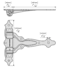 D&D TruClose Self Closing Decorative Hinge | DD-TCA4 -Home Door & Window Hardware Store dd tca4b.png.mst
