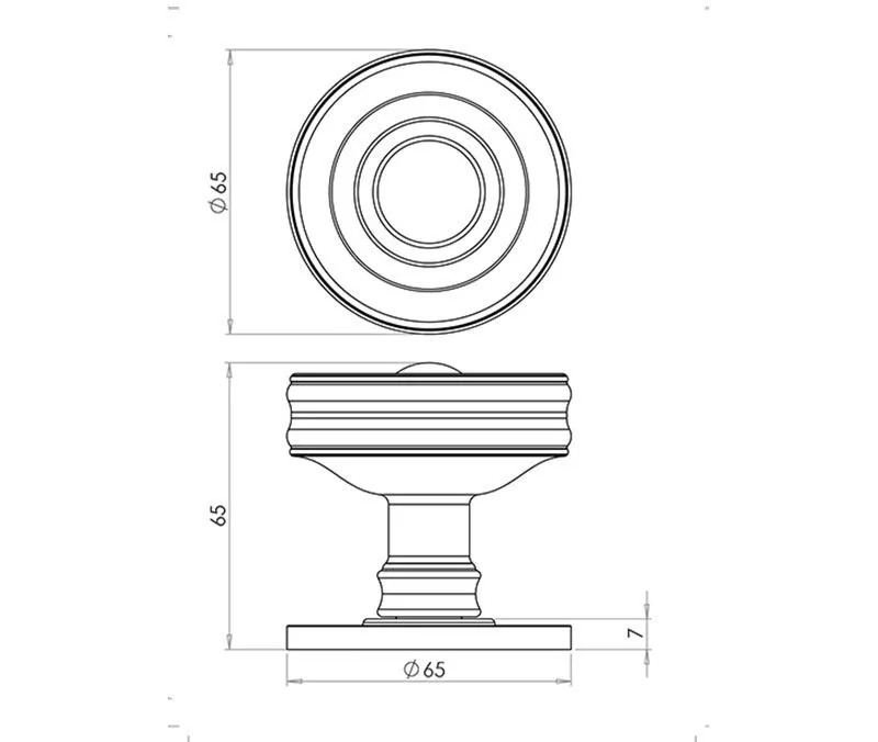 Set Burlington Satin Brass Bloomsbury Mortice Knob Furniture | BUR101SB 2 Set Burlington Satin Brass Bloomsbury Mortice Knob Furniture | BUR101SB - Image 2
