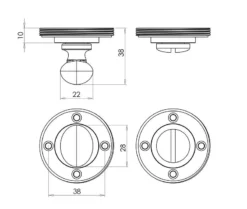 Burlington Polished Nickel Turn & Release Snib | BUR80PN -Home Door & Window Hardware Store diag bur80sb 1.jpg.mst