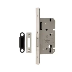 CARLISLE Matt Black Easi T Architectural DIN Standard Deadlock | DLS0060EPMB
