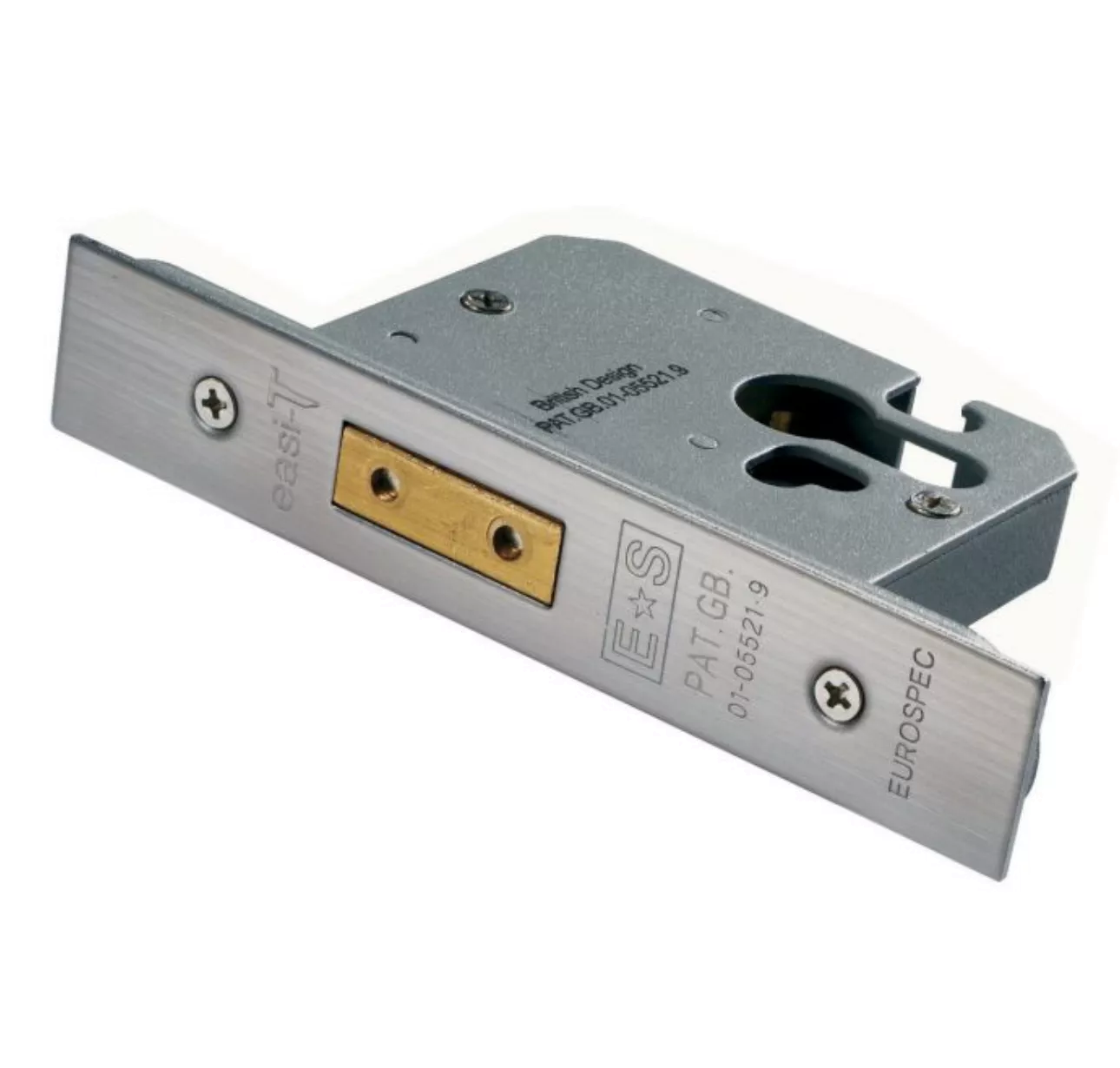 CARLISLE 64mm Satin Stainless Steel Easi T Euro Profile Deadlock | EDS5025SSS 2 CARLISLE 64mm Satin Stainless Steel Easi T Euro Profile Deadlock | EDS5025SSS - Image 2