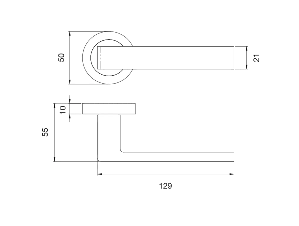 CARLISLE Set Matt Bronze Sasso Lever Furniture On Round Rose | EUL010MBRZ 1 CARLISLE Set Matt Bronze Sasso Lever Furniture On Round Rose | EUL010MBRZ