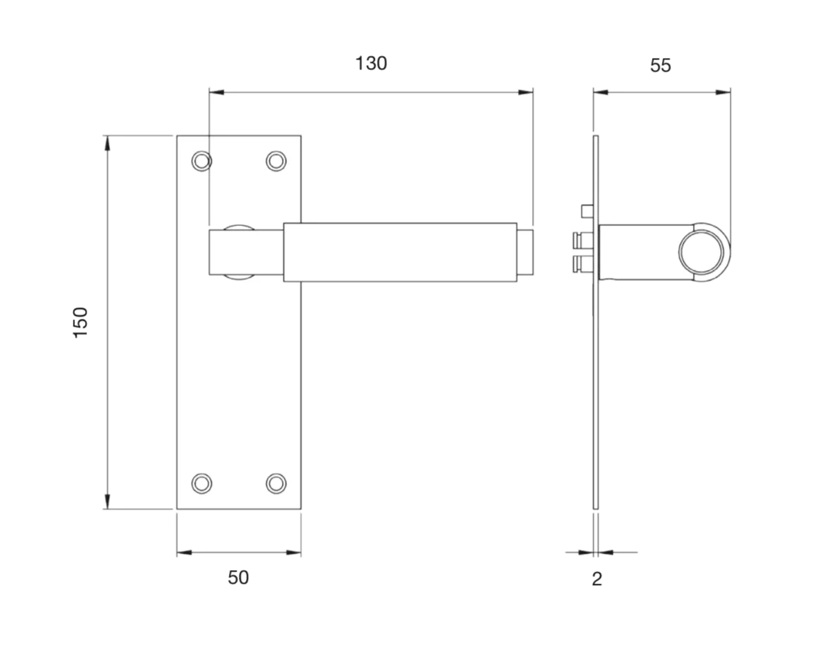 Set Matt Bronze Varese Knurled Lever On Lock Backplate | EUL051MBRZ 1 Set Matt Bronze Varese Knurled Lever On Lock Backplate | EUL051MBRZ