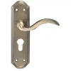Set Florentine Bronze Winchester Lever Euro Lock On Backplate | FB051EPFB