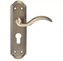Set Florentine Bronze Winchester Lever Euro Lock On Backplate | FB051EPFB