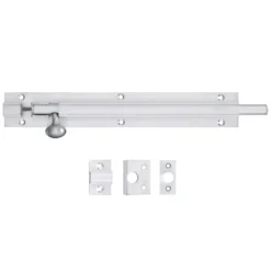 Zoo 200mm X 30mm Fulton & Bray Satin Chrome Architectural Barrel Bolt FB58SC