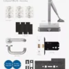 Architectural Office Fire Door Non-Locking Kit | KITA4-FDP-A4