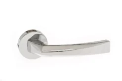 Atlantic Set Forme FMR268PC Polished Chrome Crystal Lever On Round Minimal Rose