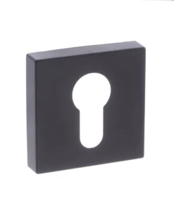 Atlantic Forme FMSEMB Matt Black Square Minimal Euro Escutcheon