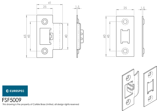 CARLISLE 64mm Satin Brass Easi T Heavy Sprung Tubular Latch | TLS5025SB 4 CARLISLE 64mm Satin Brass Easi T Heavy Sprung Tubular Latch | TLS5025SB - Image 4