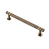 Antique Brass 190mm Knurled Pull Handle | FTD700CAB