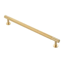 Satin Brass 254mm Knurled Pull Handle | FTD700ESB