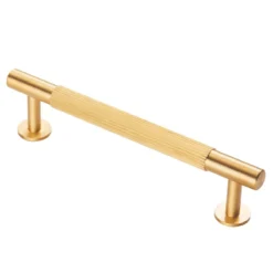 Satin Brass 158mm Lines Pull Handle | FTD710BSB