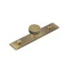 Hoxton Antique Brass Wenlock 30mm Knurled Knob On Stepped Backplate| HOX130-6090AB