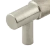 Hoxton Satin Nickel Taplow 224mm Knurled Cabinet Handle | HOX2060SN