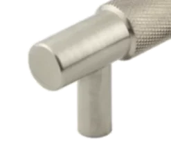 Hoxton Satin Nickel Taplow 224mm Knurled Cabinet Handle | HOX2060SN