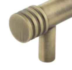 Hoxton Antique Brass Sturt 224mm Grooved End Cap Handle On Stepped Backplate | HOX460-6060AB 6 Hoxton Antique Brass Sturt 224mm Grooved End Cap Handle On Stepped Backplate | HOX460-6060AB -Home Door & Window Hardware Store hox sturt ab end 5.png.mst