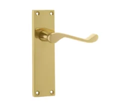 Frelan 153x41mm PB Scroll Lever Latch Long Plate