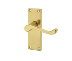 Frelan 118x41mm PB Scroll Lever Latch