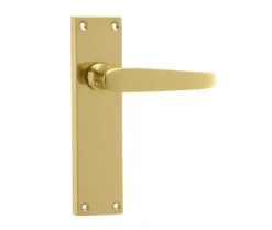 Frelan 153x41mm PB Straight Lever Latch Long Plate