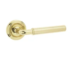 Frelan Elise Door Handle On RoseBrass (Polished)
