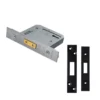CARLISLE 64mm Matt Black Easi T 5 Lever Deadlock | LDS5525MB