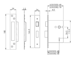 CARLISLE 64mm Antique Brass Easi T 3 Lever Sashock | LSS5325AB -Home Door & Window Hardware Store ls5325 30 tech 1 1 1.png.mst