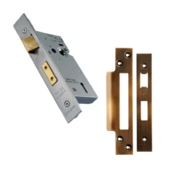 CARLISLE 64mm Antique Brass Easi T 3 Lever Sashock | LSS5325AB