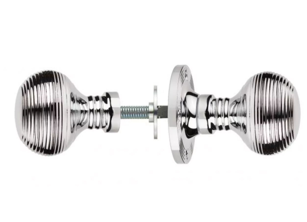 CARLISLE Set Manital Polished Chrome Queen Anne Rim Knob | M1001RCP 1 CARLISLE Set Manital Polished Chrome Queen Anne Rim Knob | M1001RCP