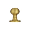 CARLISLE Set Manital Satin Brass Queen Anne Mortice Knob | M1001SB