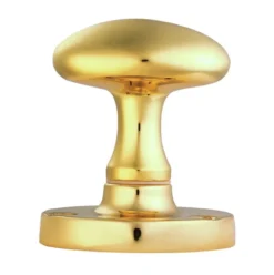 CARLISLE Set Manital Polished Brass Oval Mortice Knob | M34PB