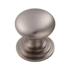 Stainless Steel Effect 50mm Victorian Cupboard Knob | M47ESSE