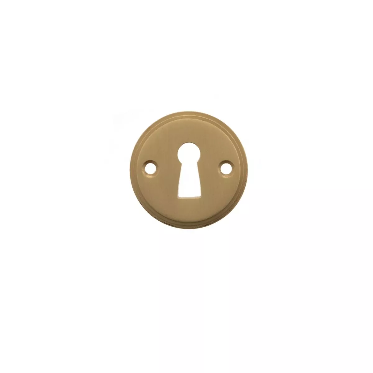 Atlantic Millhouse Satin Brass Open Key Escutcheon | MHRKESB 1 Atlantic Millhouse Satin Brass Open Key Escutcheon | MHRKESB
