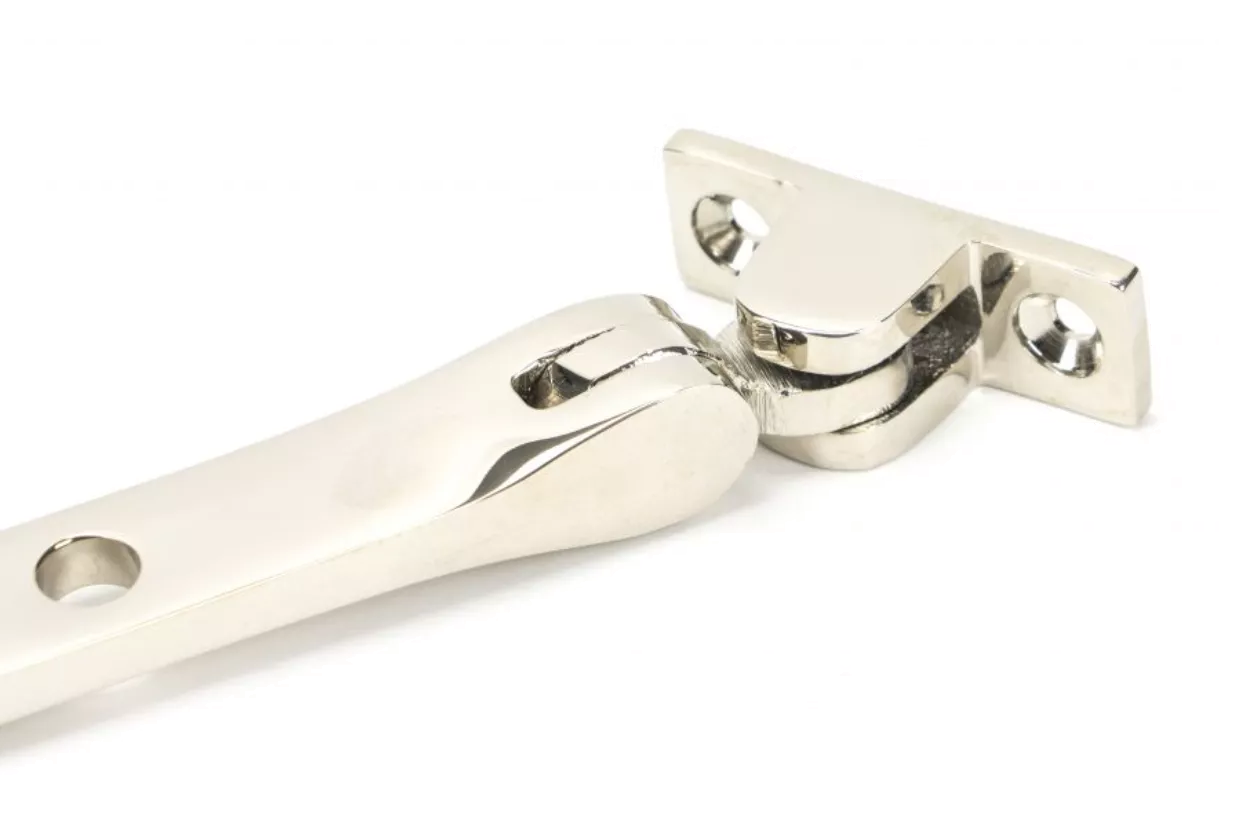 Anvil (8"") Polished Nickel Hammered Newbury Casement Window Stay | 46150 6 Anvil (8"") Polished Nickel Hammered Newbury Casement Window Stay | 46150 - Image 6