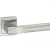 Atlantic Set Status Satin Chrome Kansas Lever On Square Rose | S24SSC
