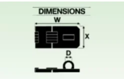 Federal FD3036 Twin Angle Brackets Hardened Steel Hasp & Staple