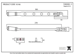 From The Anvil (10") Black Regency Casement Window Stay | 92106 -Home Door & Window Hardware Store screen shot 2021 01 27 at 07.24.41 1.png.mst
