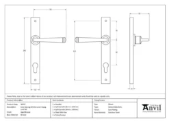 Set From The Anvil Aged Bronze Avon Lever Espag. Euro Lock Furniture | 90357 -Home Door & Window Hardware Store screen shot 2021 01 29 at 8.07.36 pm.png.mst