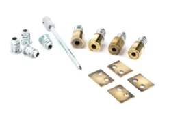 From The Anvil Pack Of 4 Aged Brass 19mm Roller Sash Secure Stop | 49592