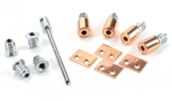 Pack Of 4 Polished Bronze 19mm Roller Sash Secure Stop | 47075